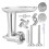 Meat Grinder Set Stainless Vertical Grinding Device Kitchen Tools 1