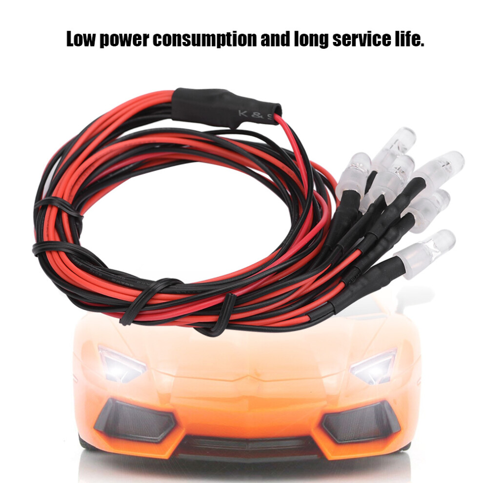 Illuminate Your Rc Model Drift Car: 8Pcs 5Mm Led Lights 7# 8751362682527