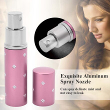 10ml Aluminium Nachfüllbarer Parfümzerstäuber Pink, Kompakt & Tragbar