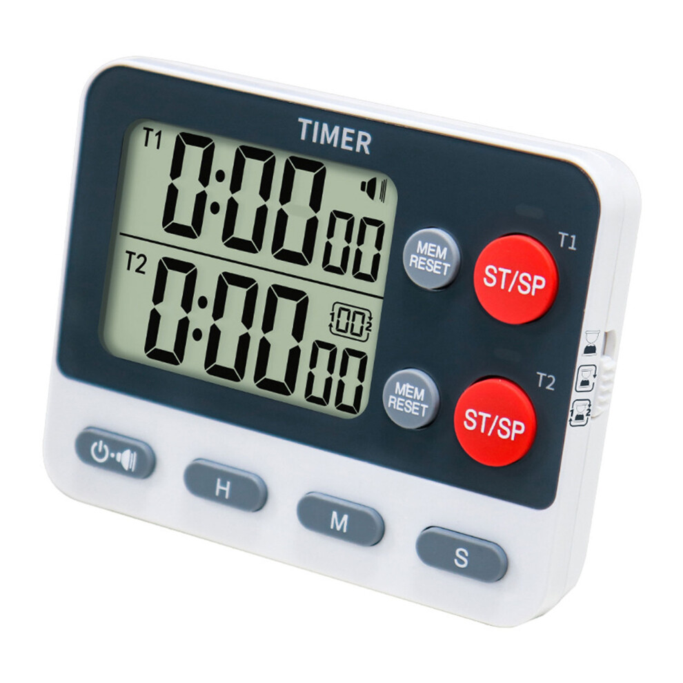 Digital Double Channel Cooking Timer With Adjustable Sound And 7732000233982