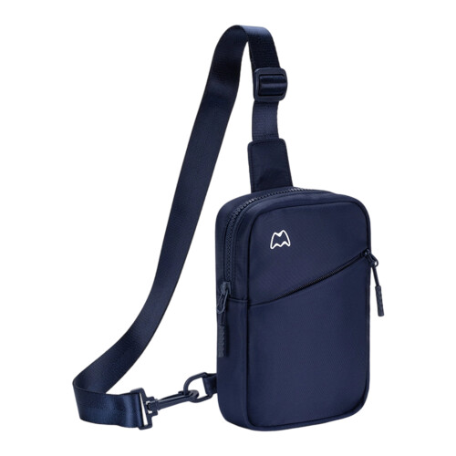Chest Pack For Mobile Devices Adjustable Strap-Deep Blue