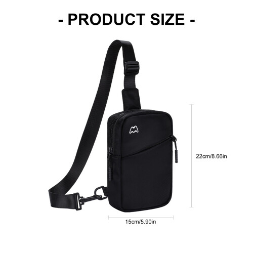 Chest Pack For Mobile Devices Adjustable Strap-Deep Blue 2