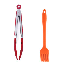 Professionelle Kochzange, hitzebeständig, antihaftbeschichtet, ergonomisches Verriegelungssystem, langlebige Edelstahlgriffe, BPA-freies Silikon