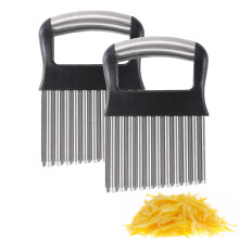 Trancheuse à oignons multifonctionnelle, lames en acier inoxydable, hachoir de cuisine sûr et pratique assurant des coupes uniformes pour une