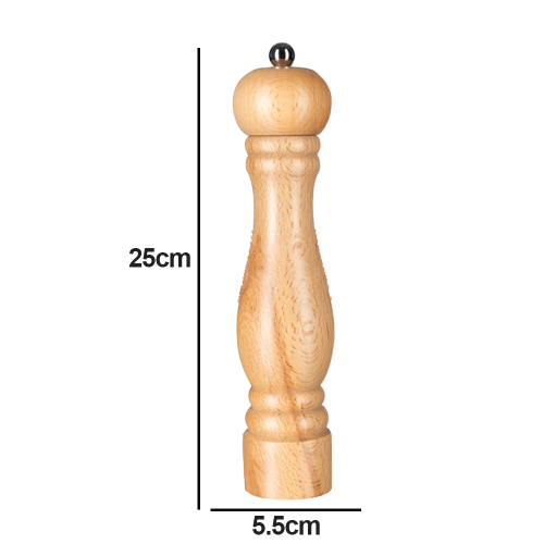 Πιστοποιημένος μύλος πιπεριού από ξύλο οξιάς, η ακριβής άλεση εξασφαλίζει 1