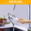 5In1Kitchen Gadgets Πρέσα σκόρδου από ανοξείδωτο ατσάλι, αντιολισθητική εργονομική λαβή, 5