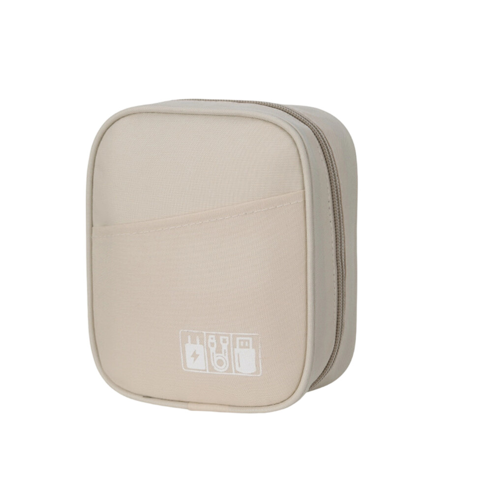Electronics Storage Pouch Lightweight Design Cable- Beige 7751000389482