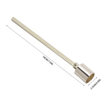 Edelstahl-Kerzenlöscher, Dochtkürzer, Abdeckung, Handwerkzeug, elegantes Rohrdesign