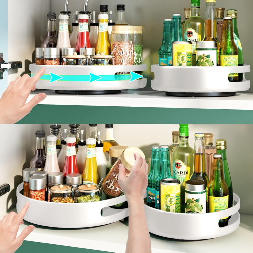 Οργανωτής Lazy Susan, Ασφαλής και Αντιολισθητικός Σχεδιασμός για Μεγάλους Χώρους για 2