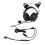 Schwarzes Gaming-Headset mit 9