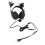Schwarzes Gaming-Headset mit 2