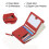 RFID's veilige mini-portemonnee met kliksluiting, compact-Blauw 7