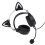 Schwarzes Gaming-Headset mit 18