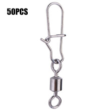 50 Stück Edelstahl-Fischwirbel 2#, 4#, 5#, 6#, 8# Locktoranschluss 3,6 cm