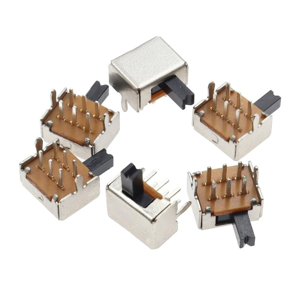 10Pcs Toggle Switch Sk22d07 2P2t 6Pins Handle High 4Mm Sk22d07vg4 9067246844592