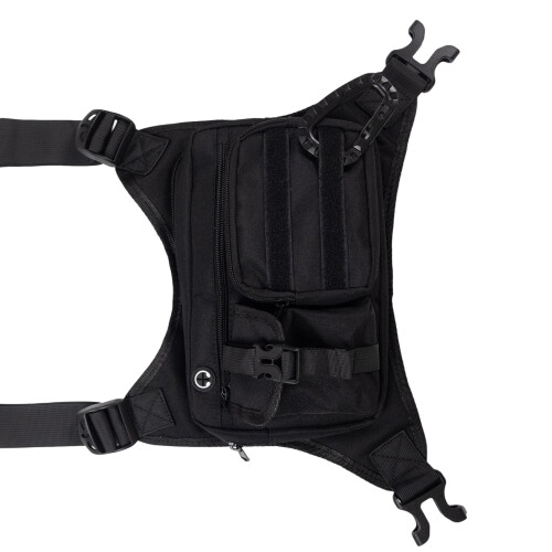 Active Lifestyle Brusttasche mit Organisationstaschen,-Schwarz