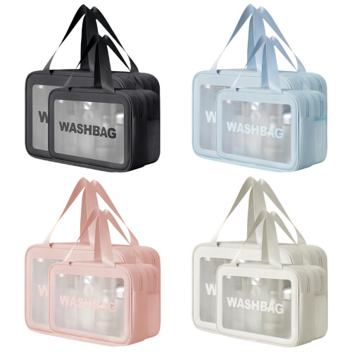 Handheld-Make-up-Tasche, Reise-Kosmetiktasche, große-Blau M 1