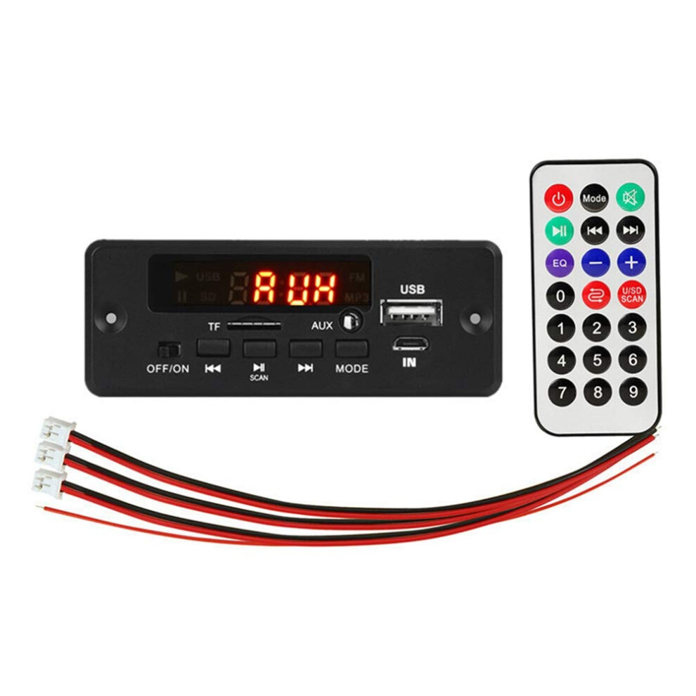 2X25w 50W Amplifier Mp3 Board 5V-12V Bluetooth 5.0 Car Module Support Tf Usb Aux 9067246845421