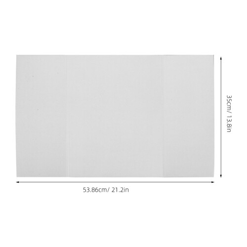 Trifold Board White Cardboard Foldable Design 1 Set 2