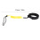 Yellow Coiled Surfboard Leash for Paddleboard & Surfing - 61cm 14