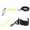 Yellow Coiled Surfboard Leash for Paddleboard & Surfing - 61cm 8