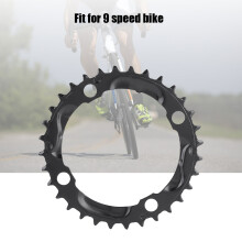 32T 104mm Steel Mountain Bike Chainring for 9-Speed Black
