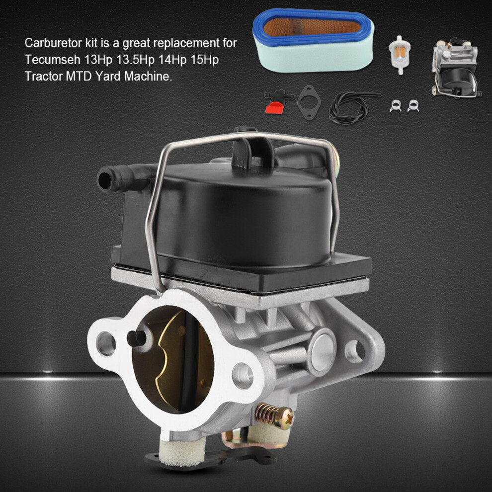 Durable Carburetor & Air Filter Kit For Tecumseh Ohv125-Ov358ea 9351362688933