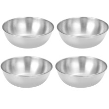 Bols mélangeurs pour barbecue et pique-nique en plein air, assiettes à salade en acier inoxydable, design compact et élégant, compatibles