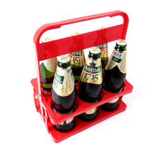 Portabottiglie multifunzionale ideale per acqua e succhi, manici robusti per un facile trasporto, perfetto per trasportare bicchieri da vino in