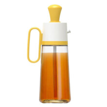 Flacon doseur d'huile pour la cuisson, distributeur d'huile 3 en 1 avec orifice de retour d'huile, débit réglable, construction résistante à la