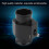 Auto-Wassertemperatursensor Adapter 34mm Aluminium Rohr Messing Anschluss 6