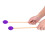Purple Wool Keyboard Marimba Mallets with Beech Handles for Intermediates 1