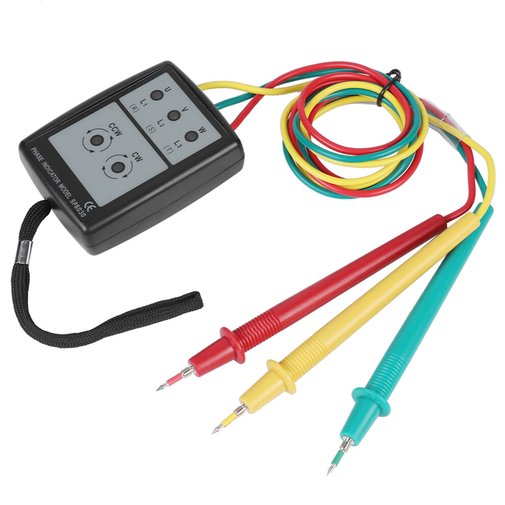 Sp8030 60V-600V Ac Digital Phase Rotation Indicator With Led & Buzzer 9441362691283