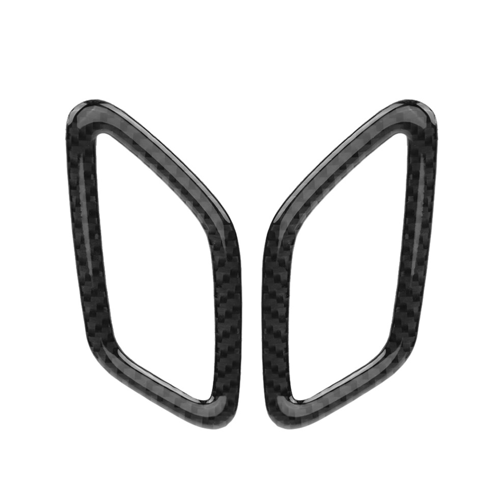2Pcs Carbon Fiber Dashboard Outlet Covers For Mercedes A-Class Cla Gla 9.5X5cm 4961362691328