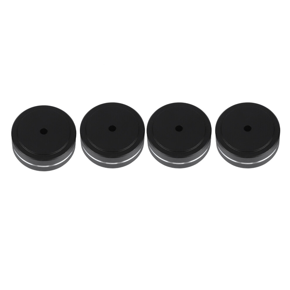 4Cps 40*15Mm Aluminum Amplifier Feet Shock Absorber 4Pcs Black 8731362691682