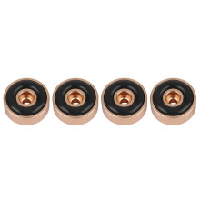 Audiophile Aluminum-Verstärkerfüße 4 Stück 20x8 mm Stoßdämpfer-Pads, Gold-Finish