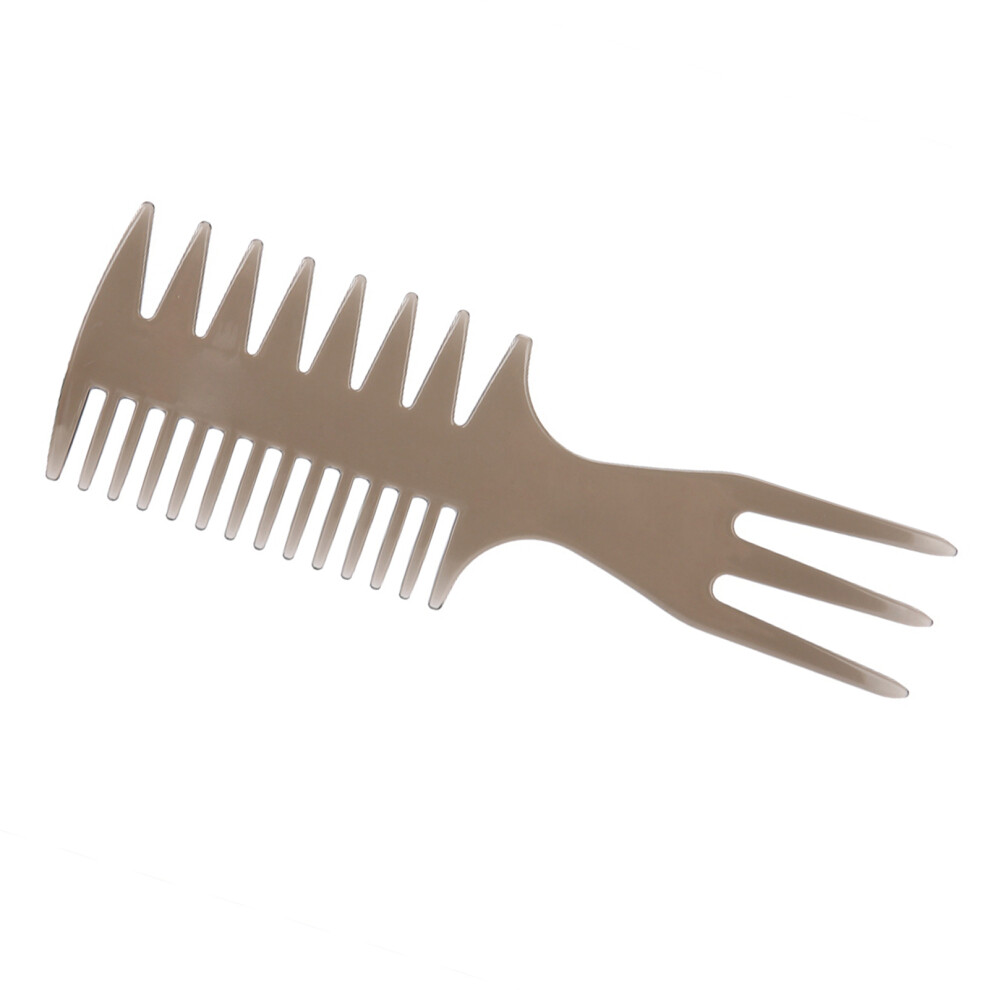 Hair Comb for Men Hair Straightening & Curling Tool Oil Hairdressing Fork Comb