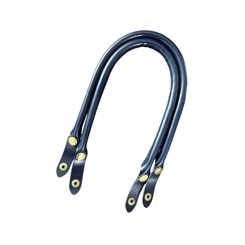 47cm Snap Fastener Handle Grip for Handbags Soft PU-Blue