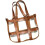 Customizable Styling Option Woven PU Mesh Bag Cover-Brown 1
