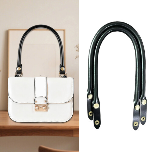 47cm Snap Fastener Handle Grip for Handbags Soft PU-White 2
