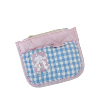 Stylish Girls Wallet With Zippers Closure Secure Pocket-blue