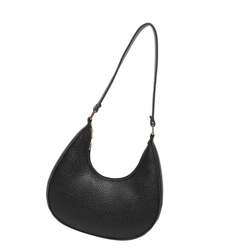 Elegant Mini Toted Bag Waterproof PU Construction Easy-Black