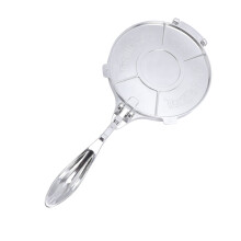 8in Aluminum Alloy Tortilla Press, Multifunctional Silver Kitchen Tool