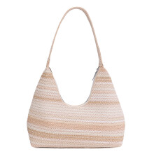 Lichtgewicht geweven crossbodyzak voor versterkte trendy-Beige