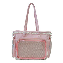 Gentle Clear Crossbody Purse Teen Girls Fashion Addition-Pink