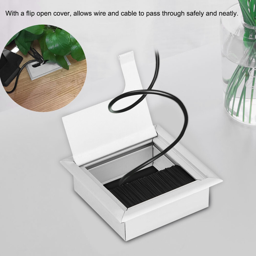 Aluminium Desk Cable Outlet Cover For Computer Wire Management Top Insert Hole 8471362694060