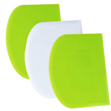 Professionele bakgereedschapset, plastic deegsnijderset, deegschrapers voor efficiënte deegverwerking en schoonmaak.