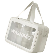 Makeup Bag Large Capacity Cosmetic Bag Toiletry Bag-White L
