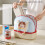 Insulated Lunch Box with 2 Main Compartments Lovely-Red grid 3