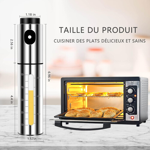 Ψεκαστήρας λαδιού με αντιολισθητικό ακροφύσιο ψεκασμού, συμβατός με φριτέζα 1